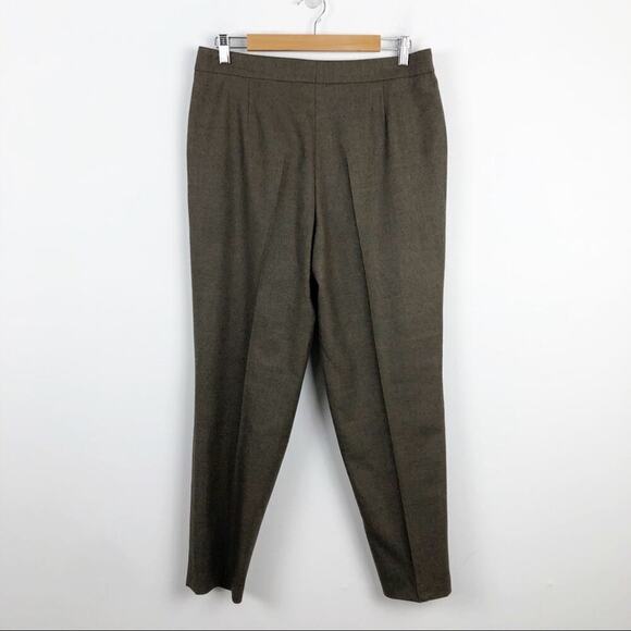 New  Akris Punto Maiko Pleated Flattering High Waisted 100% Wool Trousers Pants - Picture 9 of 16